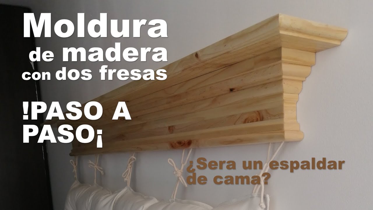 Cómo hacer una Moldura de madera TIPO REPISA 😱😱 con dos fresas ¡Paso a paso!