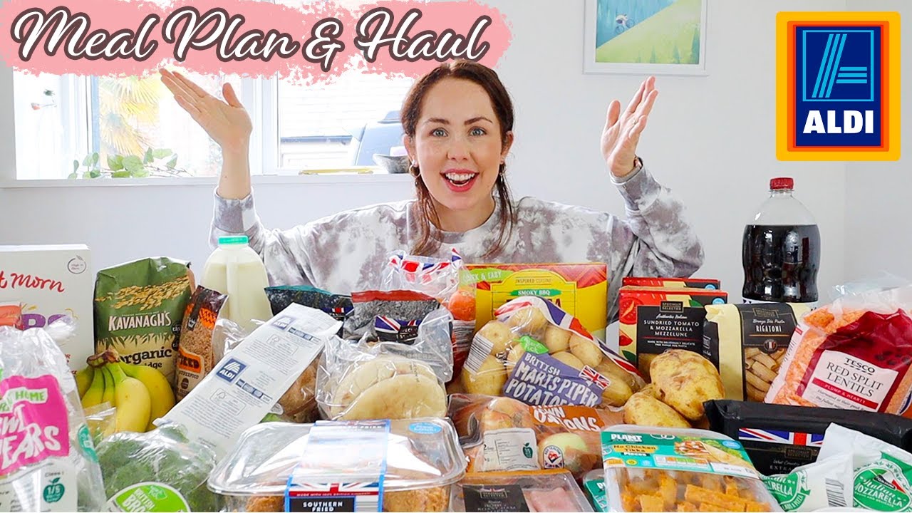 Aldi Food Haul UK With Prices & Meal Plan | 2 Weeks Worth of Food Family Of 3