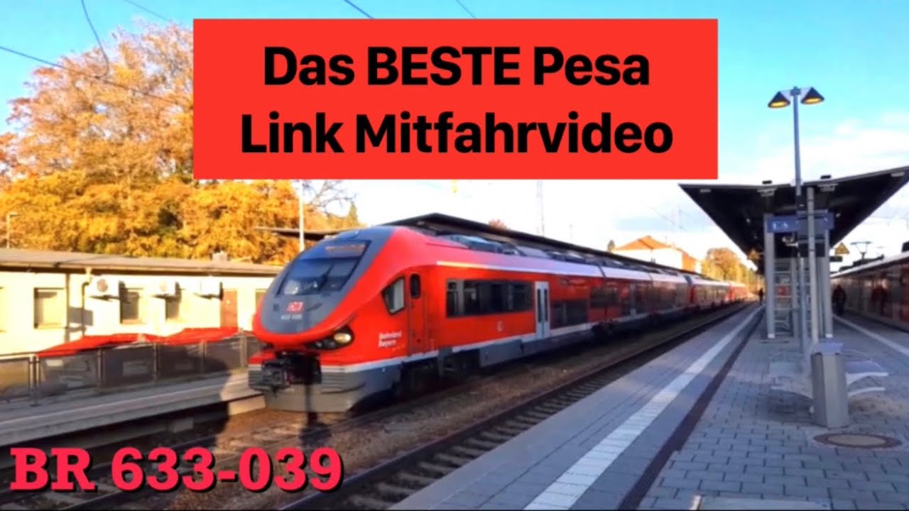 Das BESTE Pesa Video: Vollgasmitfahrt mit fettem Sound mit 140 km/h von München Hbf nach Geltendorf