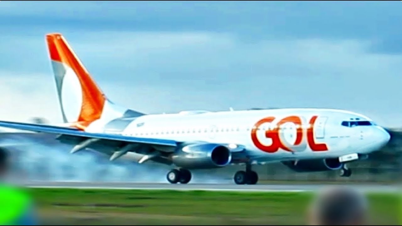 POUSO e BATISMO AVIÃO DA GOL - Aeroporto de Vitória da Conquista