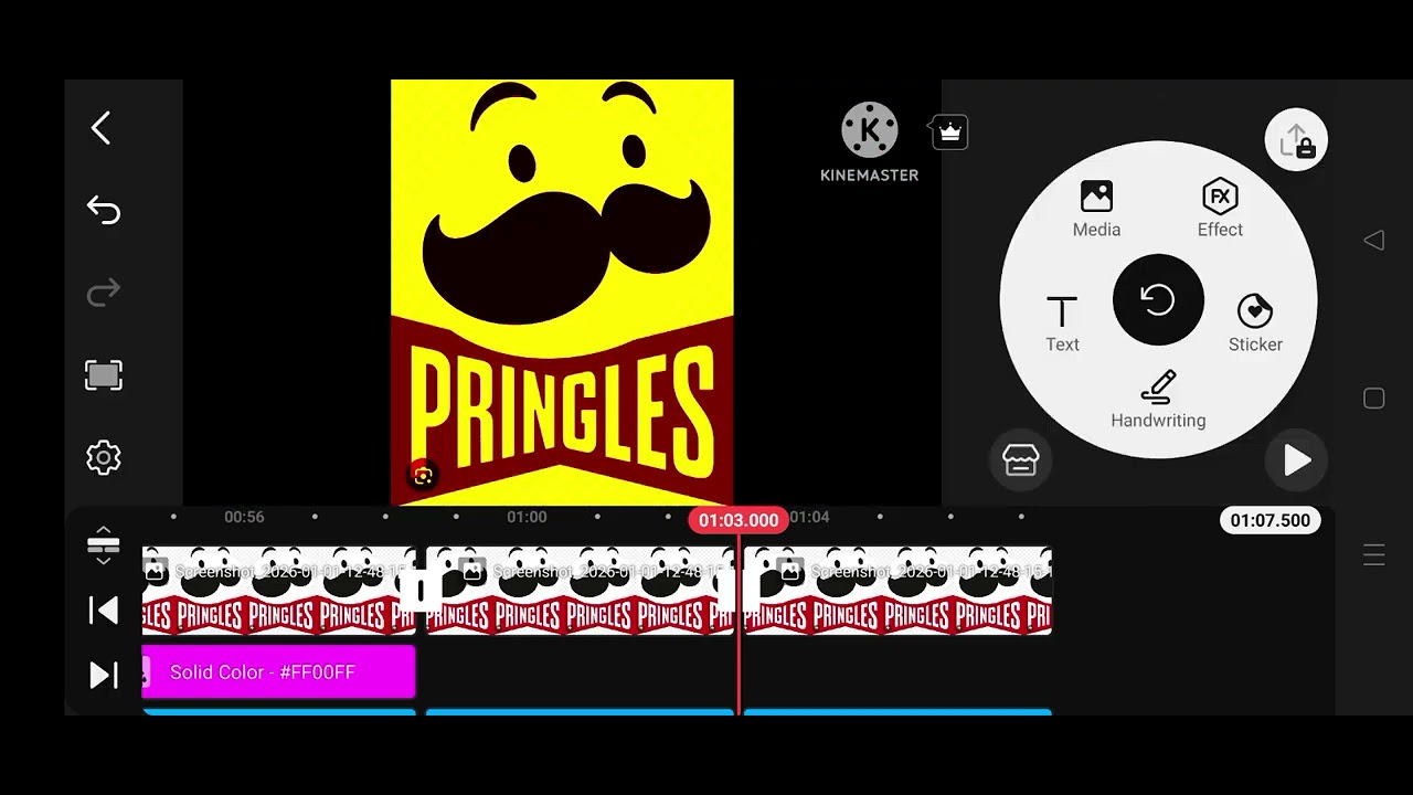 How to make pringles logo Effects on Kinemaster 