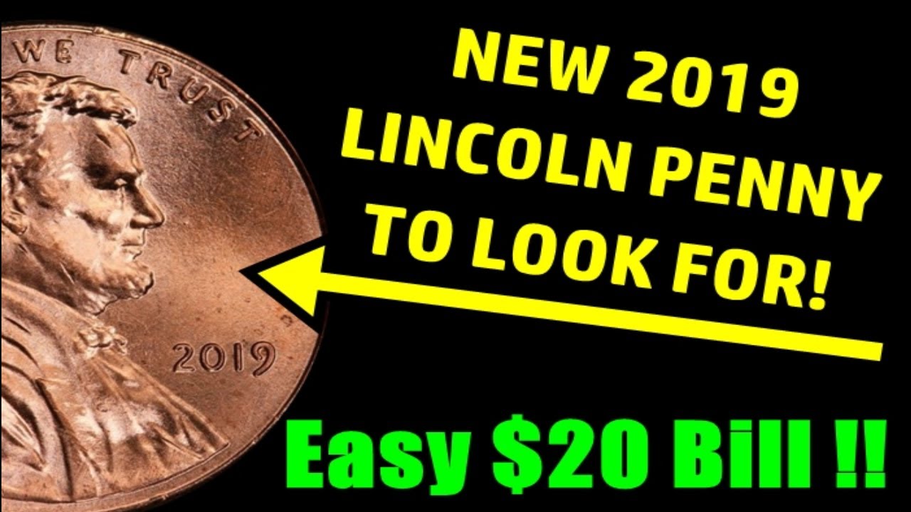 NEW 2019 Lincoln Shield Penny Doubled Die To Look For - EASY $20 BILL Per Coin!!