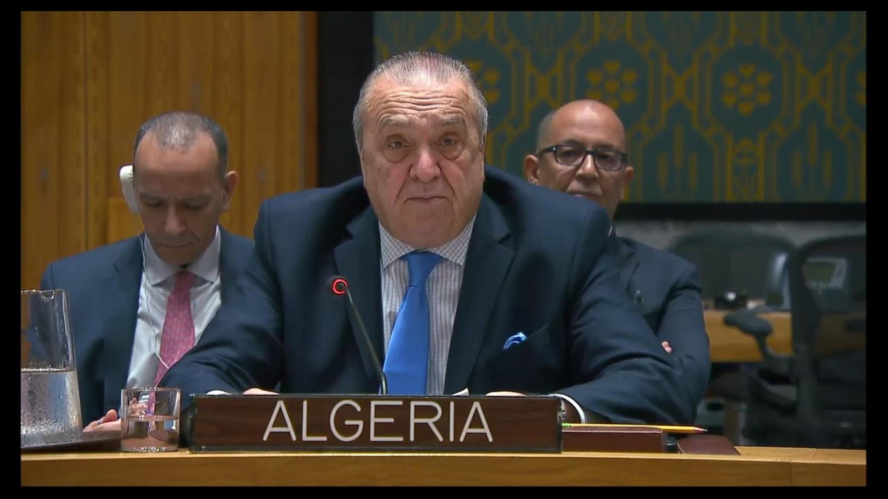 l'Ambassadeur Amar Bendjama au CSNU sur les nouvelles menaces dans le Cyberespace
