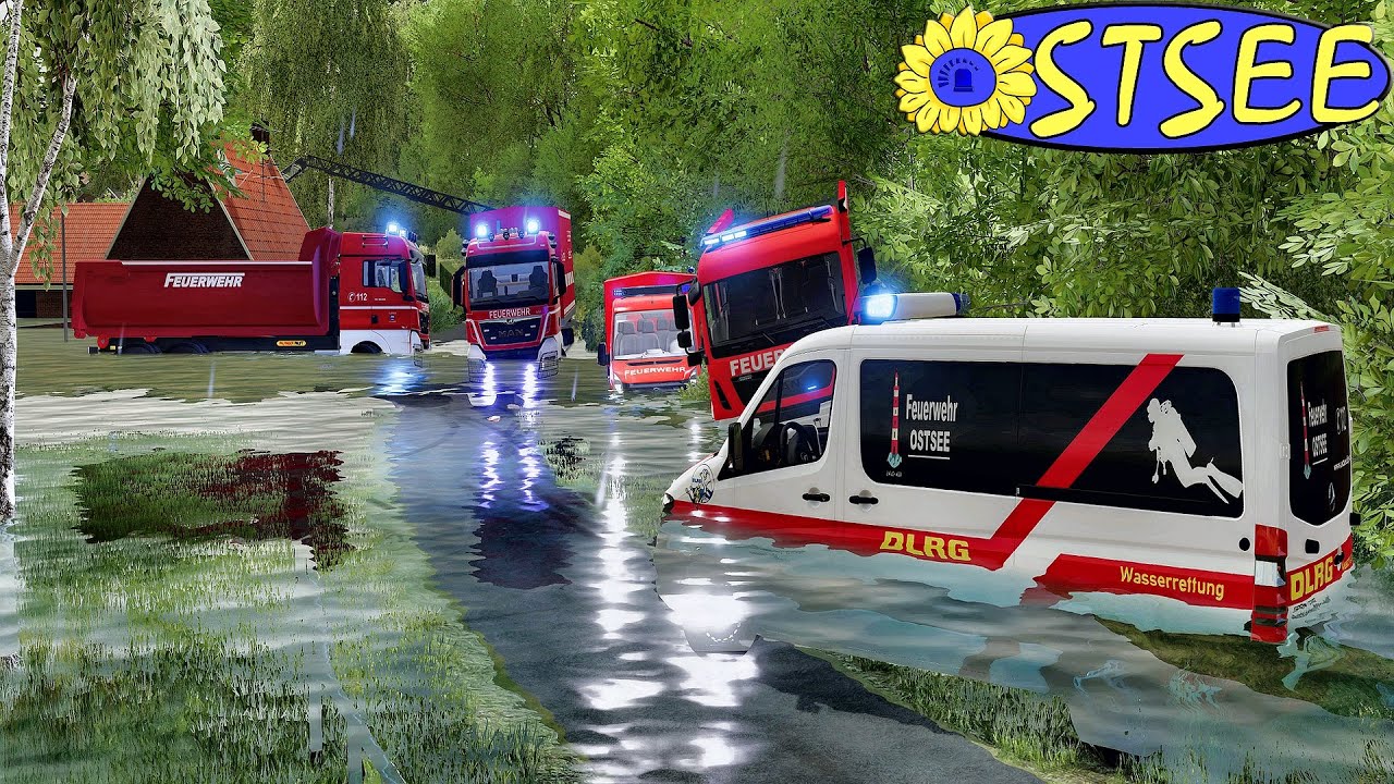 LS22 OSTSEE - Hochwasser: Großeinsatz mit spezieller Feuerwehr Technik 🚒