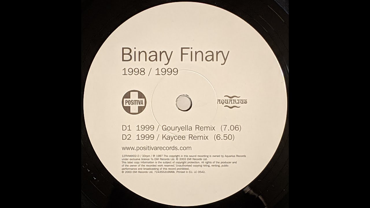{Vinyl} Binary Finary - 1999 (Gouryella Remix)