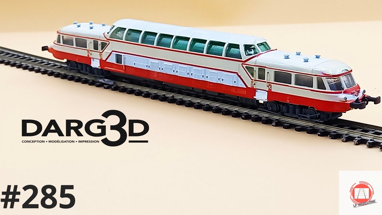 #285 DARG3D conception matériel roulant impression 3D train miniature modélisme ferroviaire HO N TT