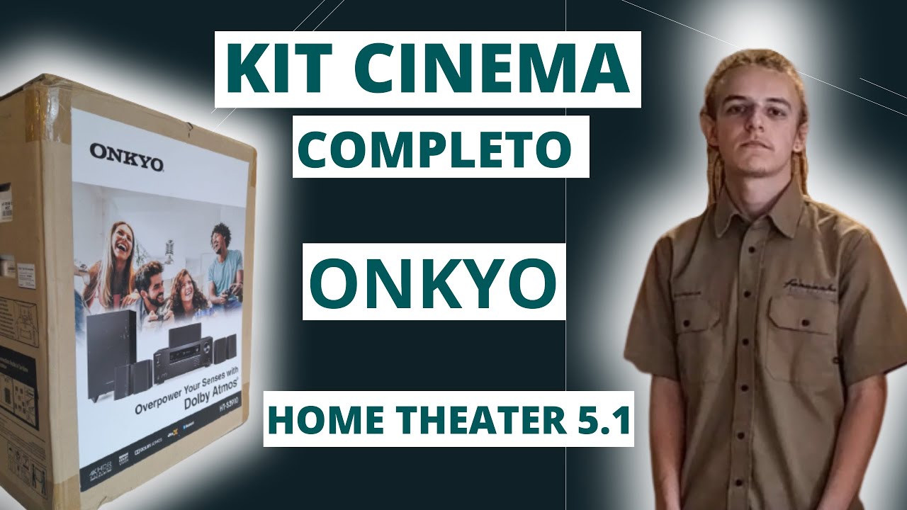 KIT COMPLETO PARA A SUA SALA CINEMA. HOME THEATER 5.1 DA ONKYO  ! SONORIZAÇÃO DE CINEMA EM CASA !