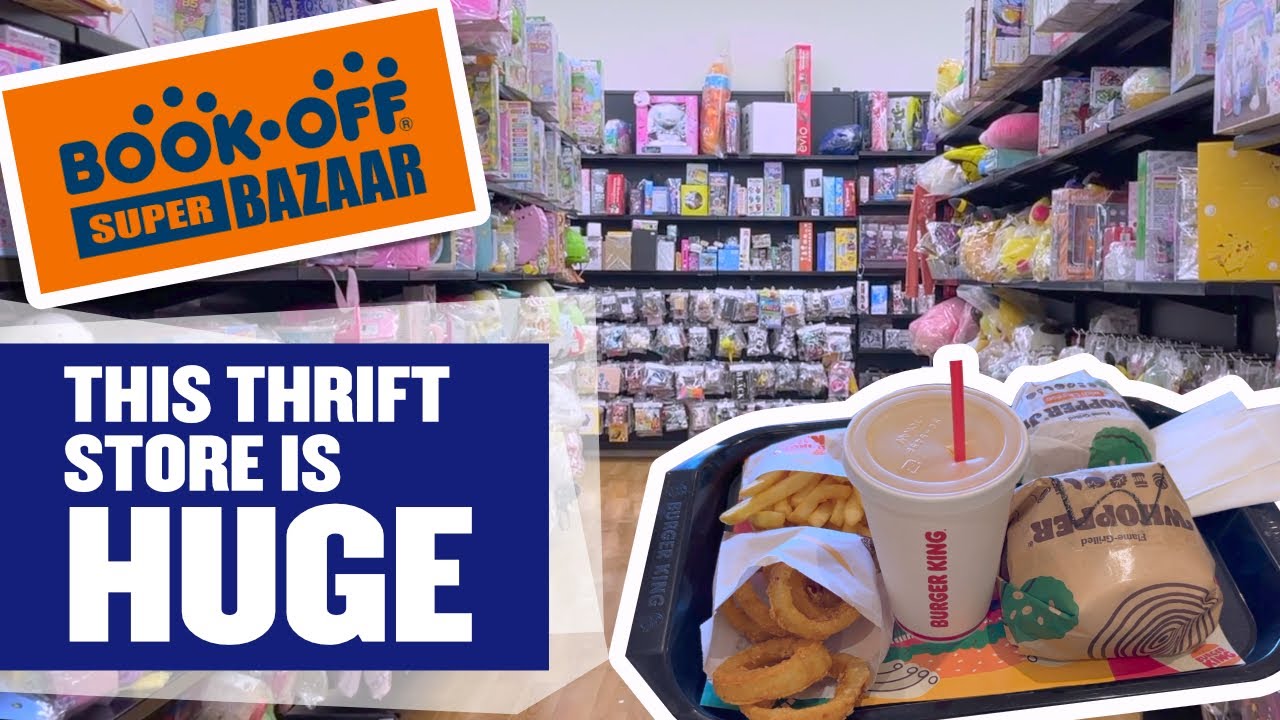 Summer in Tokyo ☀️ Book-Off Super Bazaar in Tokyo + thrift store + Burger King review