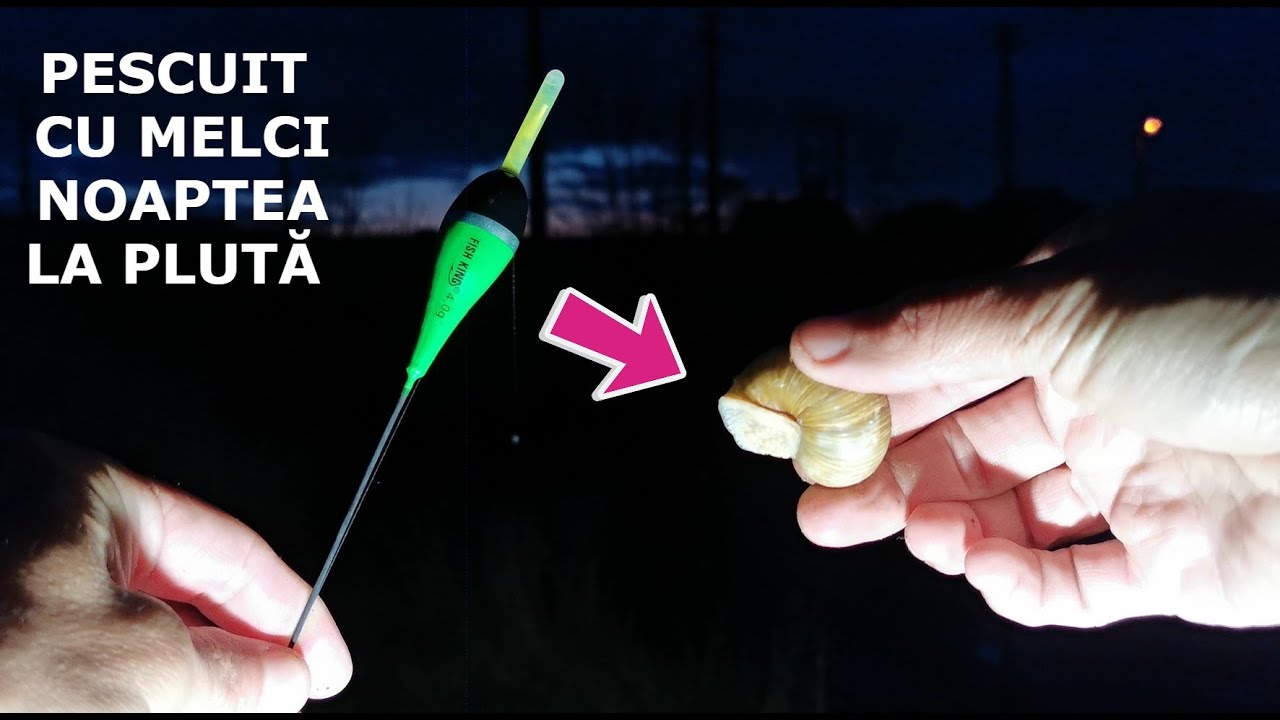 Pescuit LA PLUTA CU MELCI - NOAPTEA La Pesti MARI