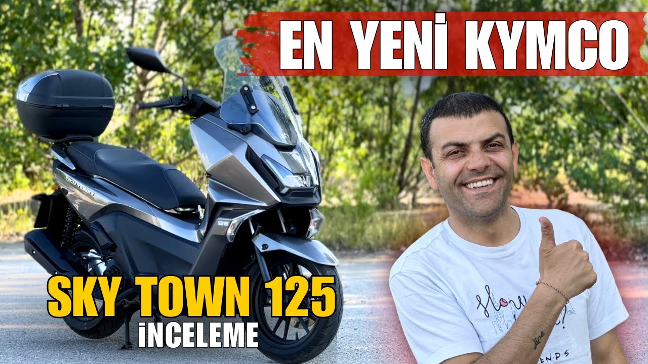 Kymco'nun En Yeni Modeli | Sky Town 125 Scooter motosiklet inceleme | Kolaçan