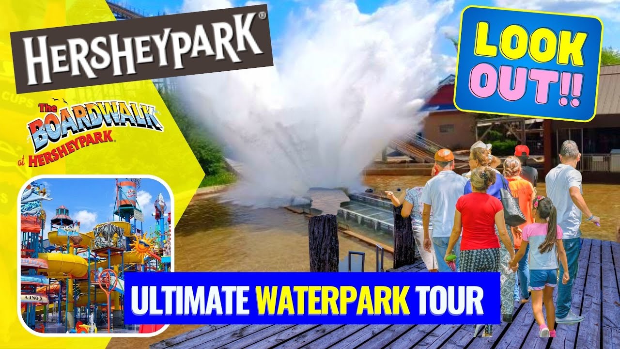 Hersheypark Waterpark Tour - Hershey PA Amusement Park - Hersheypark Boardwalk