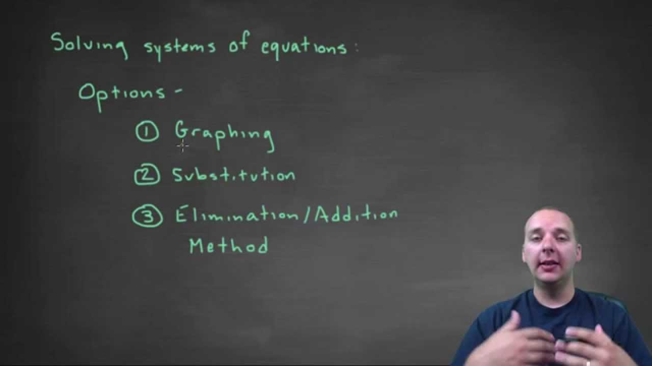 Solving Systems - Mixed Examples
