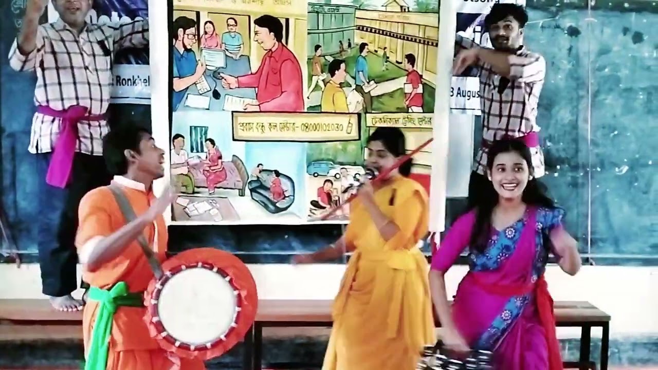 Pot Song ( পটের গান )on Safe Migration by Rupantar with the assistance of British High Commission