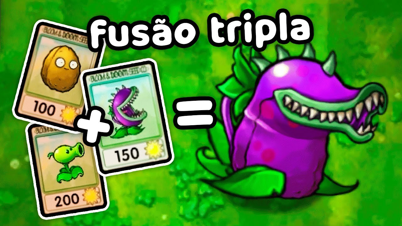 Liberei a primeira FUSÃO TRIPLA muito forte no pvz fusion 🤩✨