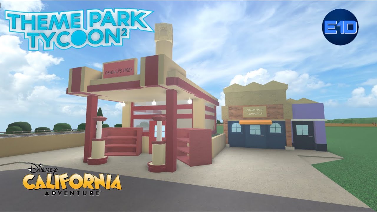 Lets Build Disney California Adventure Buena Vista Street in Theme Park Tycoon 2 - Part 1
