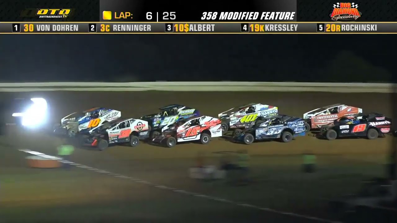 Big Diamond Speedway | Small-Block Modified Feature Highlights | 7/22/22