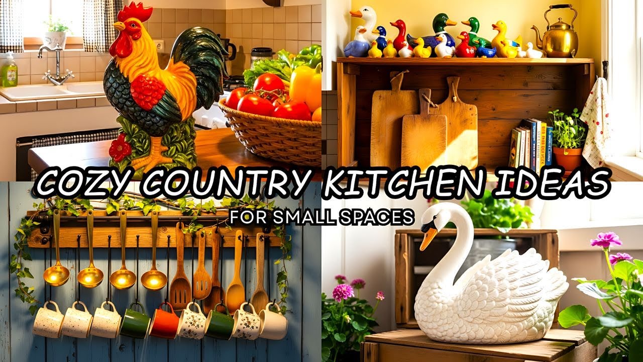 Cozy Country Kitchen Ideas | Cozy Cottage Farmhouse Style for Small Spaces