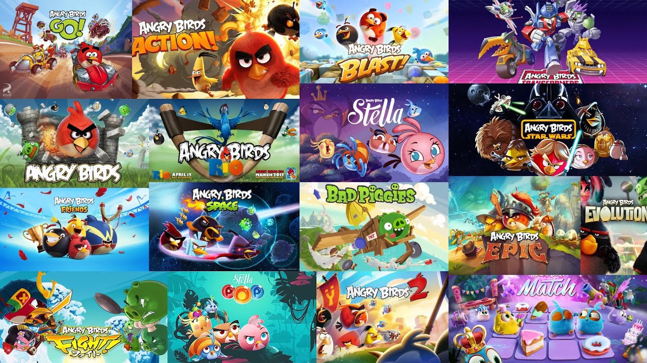 Every Angry Birds Main Theme 2009-2016 | Angry Birds Music Compilation #2