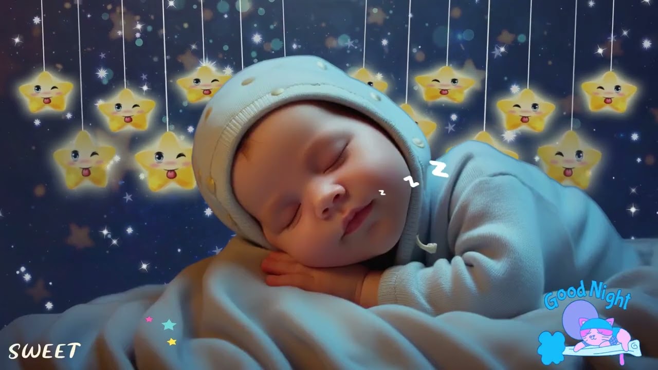 Baby Sleep Music 🌙 Fast Instant Calm in 3 Minutes 💤 Mozart & Brahms Soft Lullabies