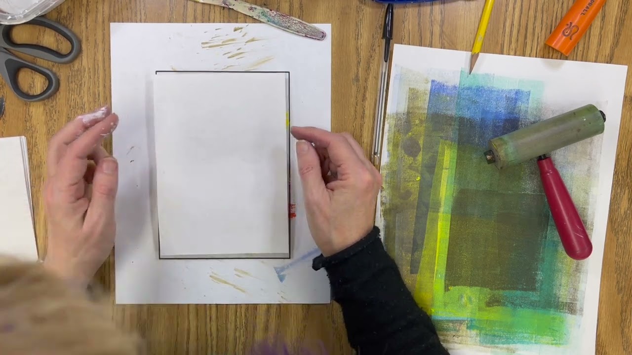 Gelli Plate для тиснения шариковой ручкой
