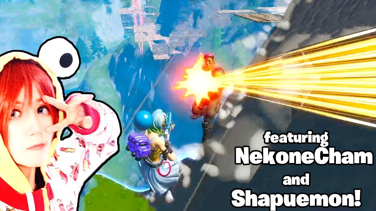 Japanese Girls Streamer Duos w/ NekoneCham & Shapuemon of 4RaiF! [Fortnite]