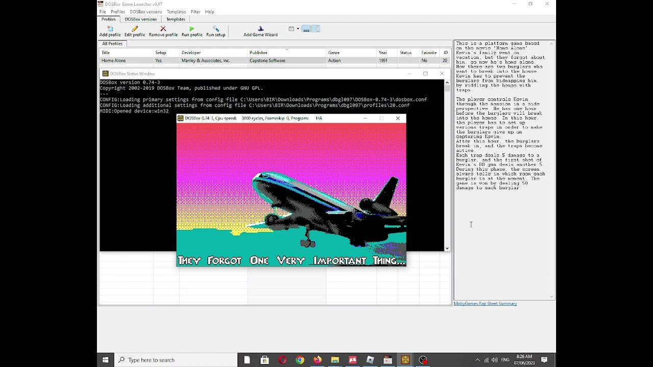 Home Alone [MS DOS] Title Music on IBM PC Speaker
