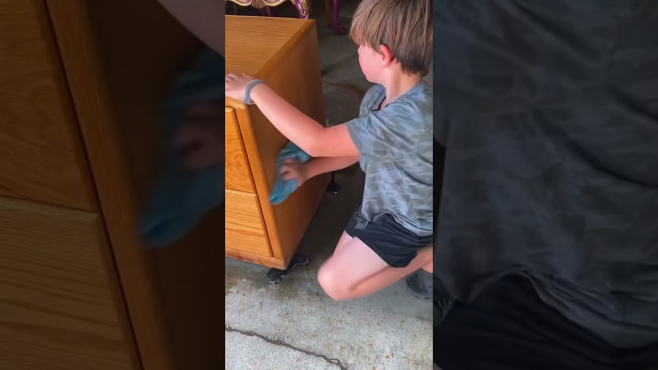 #diy #refinishedfurniture #diychalkpaint #kidprojects #familytime #teaching #homeschool #usa