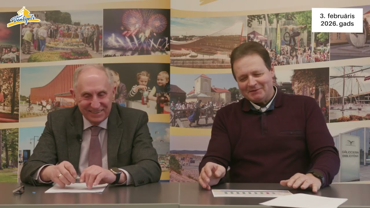 J.Vītoliņš un A.Uzaris par Ventspils siltuma aktualitātēm - 03.02.2026.