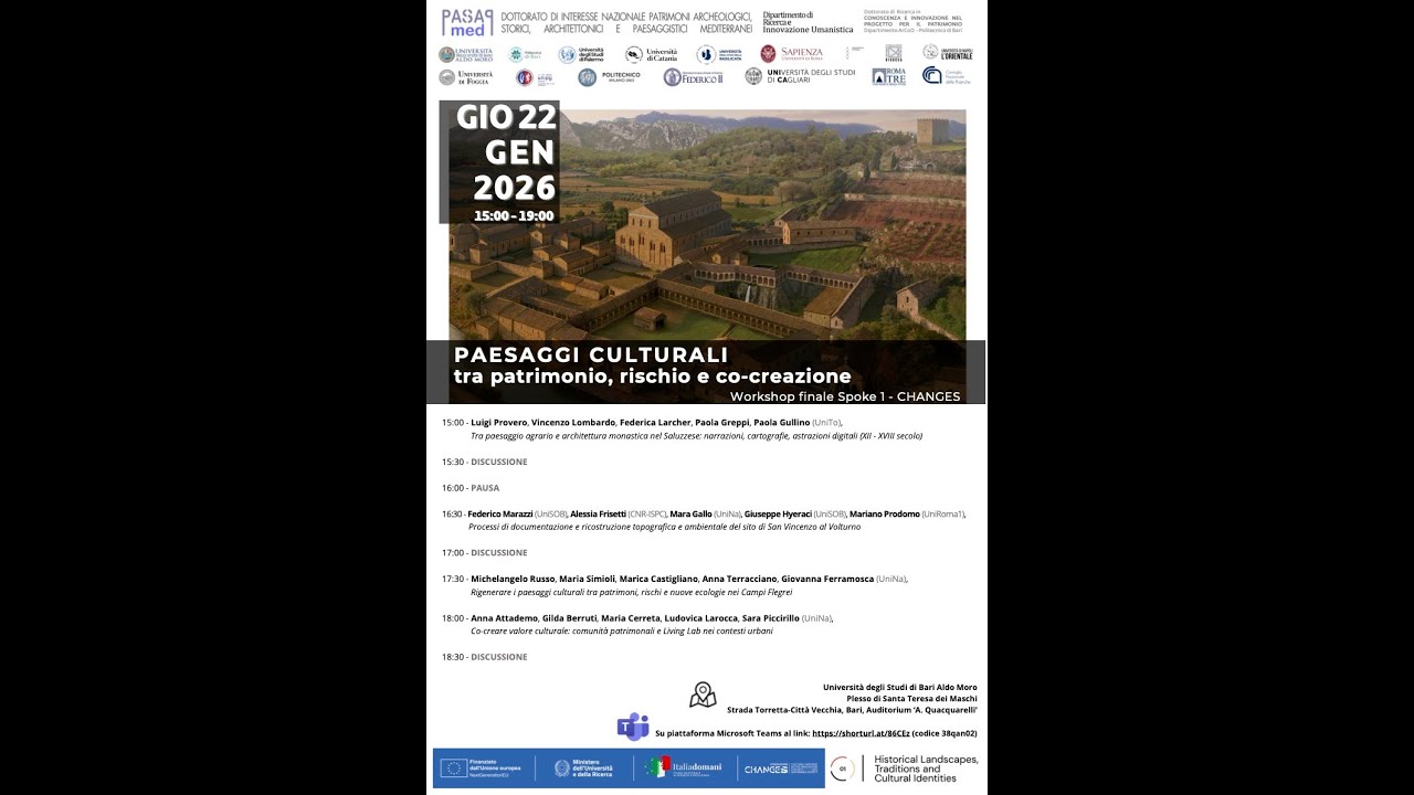 22.1.26 L. Provero, V. Lombardo, F. Larcher, P. Greppi, P. Gullino, Paesaggio agrario e architettura