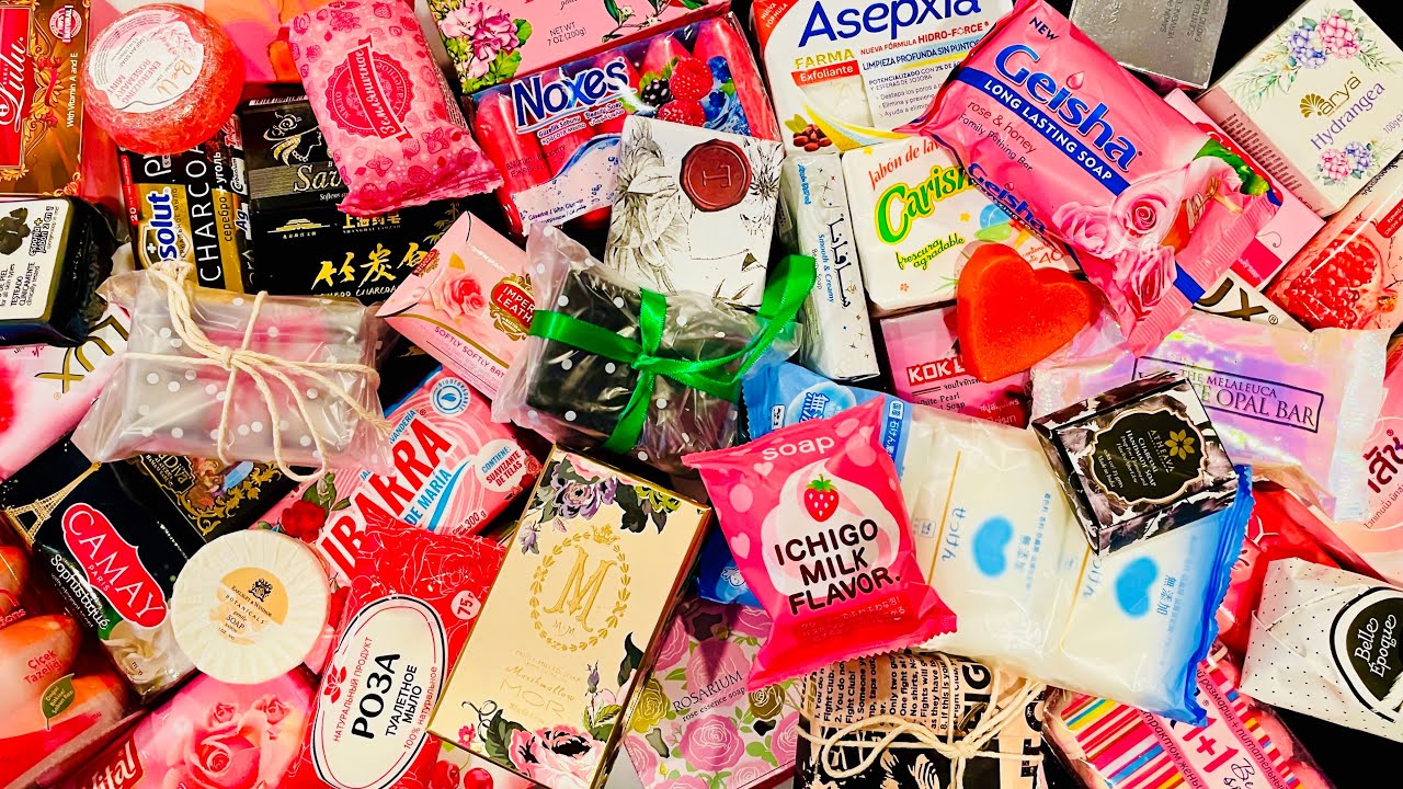 💕 2022 Soap Haul Unboxing Unpacking Opening International Soaps 💕❤︎💕 ASMR First Unwrapping of 2022 💕