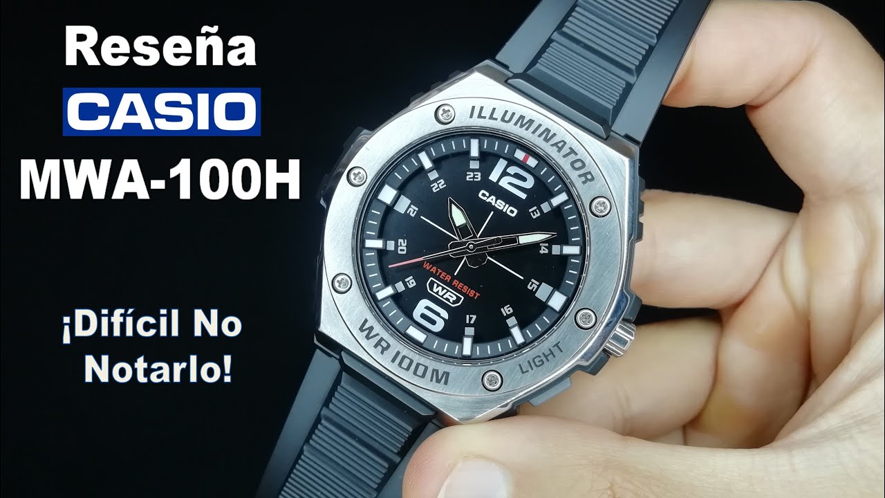 Стальная крышка на полимерной основе для прочного дизайна Часы CASIO MWA-100H | Обзор
