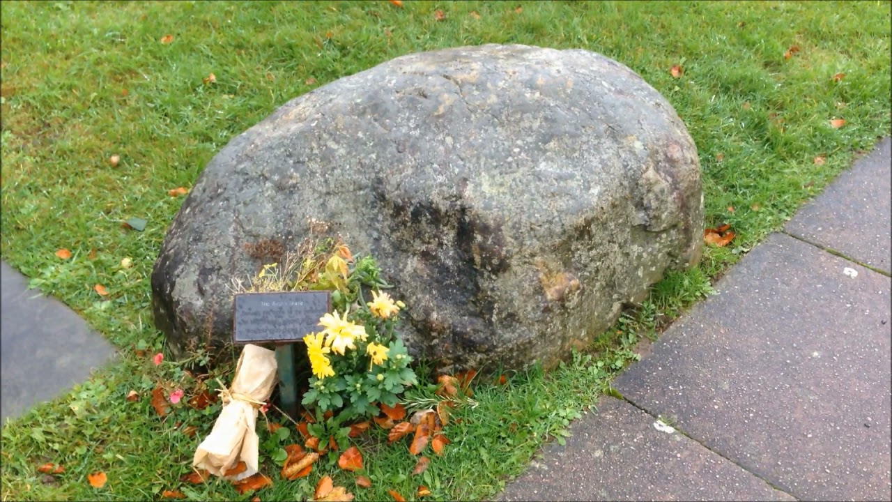 The Witch's Grave of Meg Shelton at Woodplumpton, Lancashire