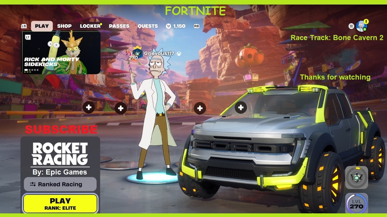 Fortnite: Rocket Racing Ranked gameplay | Rick Sanchez