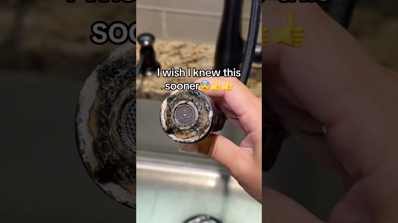 The best hack to clean your sink hose #cleaning #cleaninghacks #momhack #lifehack