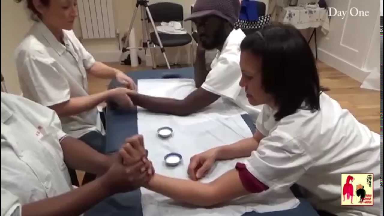 Tuina Student to Master training London. Working with Mariana Arando