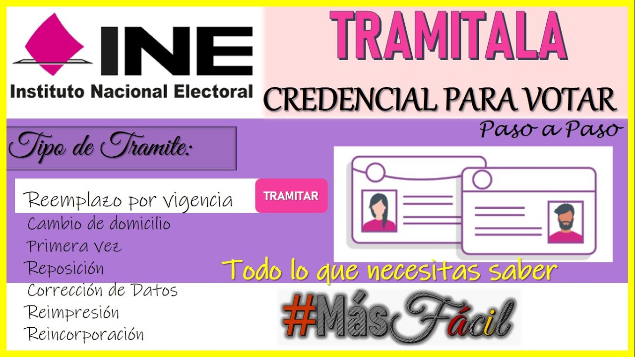 CITA INE para tramitar NUEVA CREDENCIAL PARA VOTAR por Internet 2023 | CODI