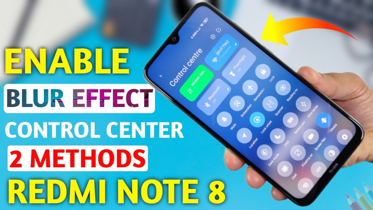 REDMI NOTE 8 ENABLE MIUI 12 CONTROL CENTER BLUR EFFECT | MIUI 12  CONTROL CENTER BLUR EFFECT 🔥