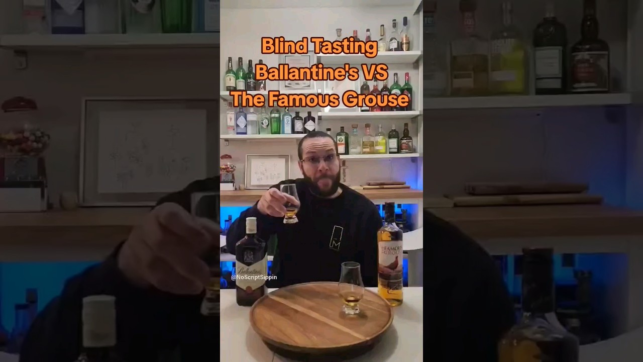 Blind tasting. Ballantine's VS The Famous Grouse #whiskytube #whisky #whiskey #scotch #scotland