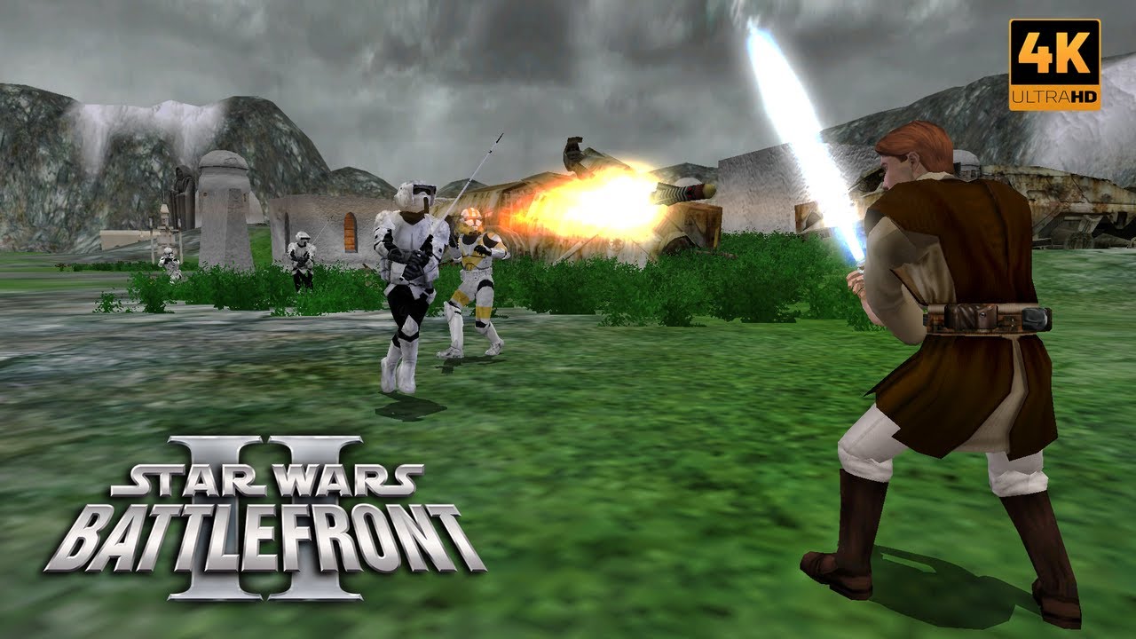 Star Wars Battlefront II (2005) Remastered Mod Jedi Purge Cal Kestis vs Grand Army of the Republic