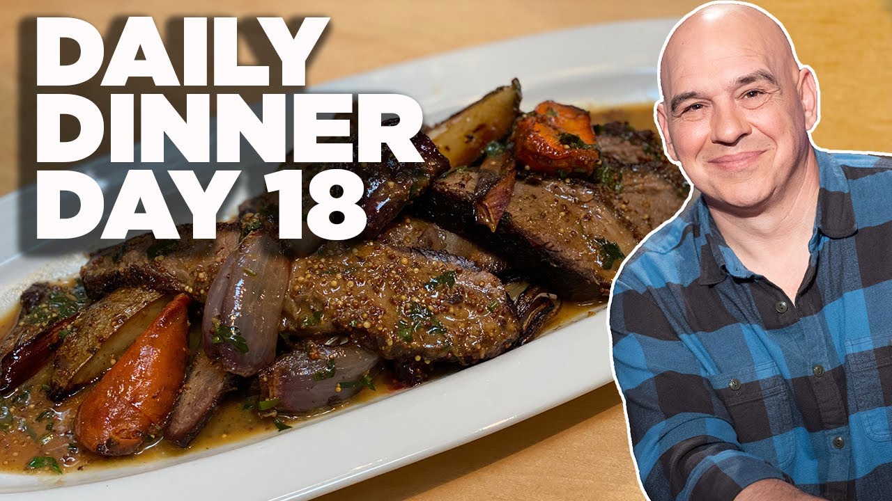 Roast with Root Vegetables and Herbs: Day 18 | Daily Dinner with Michael Symon | Food Network