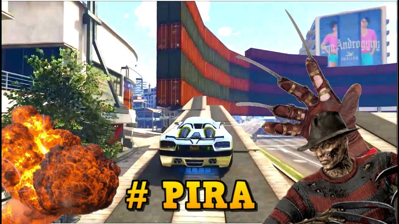 GTA 5 -- CCC_010, DAVYJONES, ALPHYX, DIDDYKONG, GAMEPLAYRJ, PIRA stunt racing with Link GTA V )
