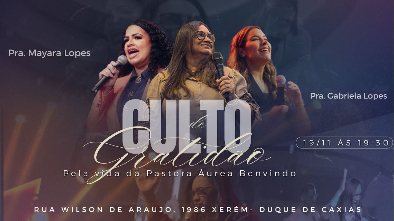ANIVERSÁRIO PRA. ÁUREA BENVINDO | 19 DE NOVEMBRO DE 2025 | Pra. Gabriela Lopes & Pra. Mayara Lopes