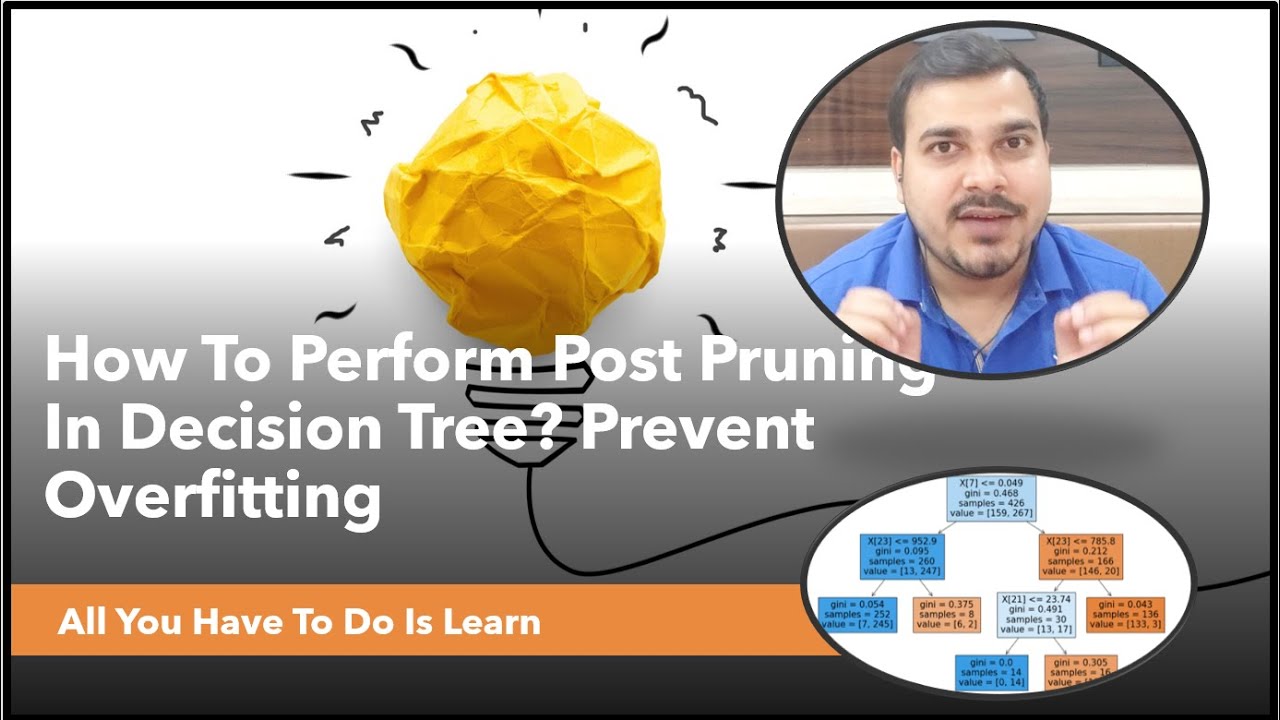 How To Perform Post Pruning In Decision Tree? Prevent Overfitting- Data Science