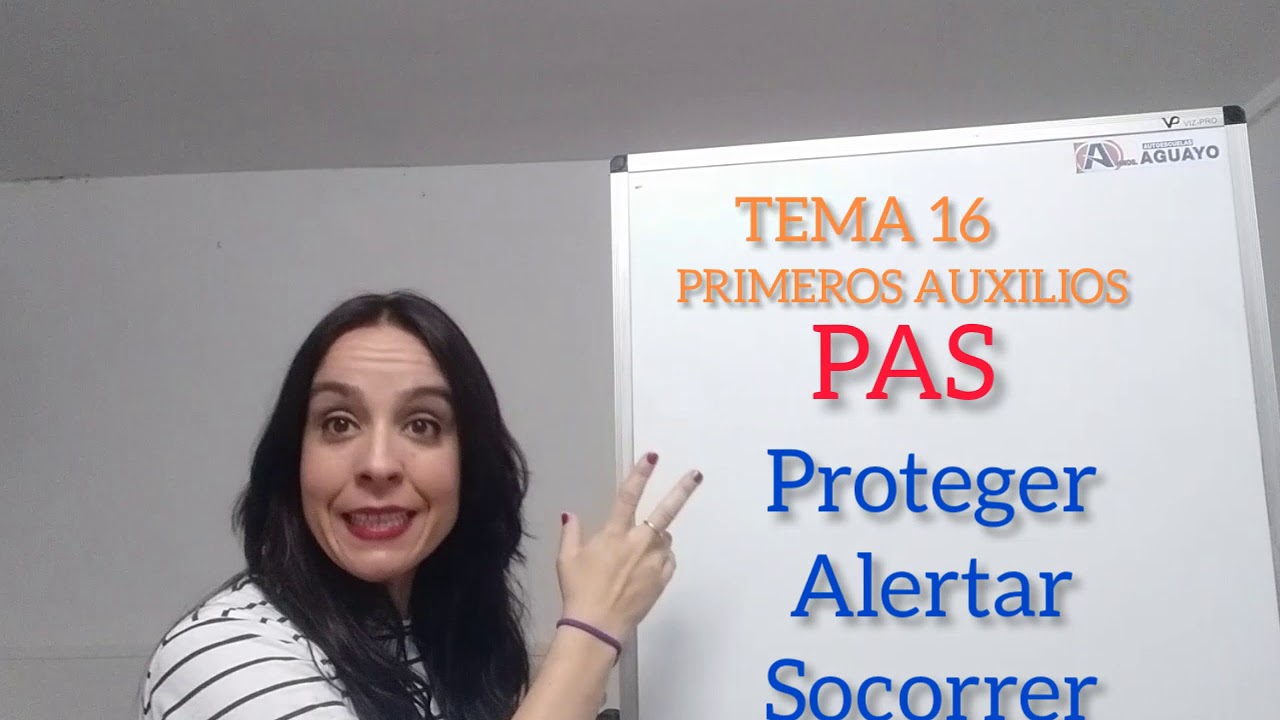 TEMA 16 - PRIMEROS AUXILIOS (CURSO INTENSIVO TEÓRICO PERMISO B)