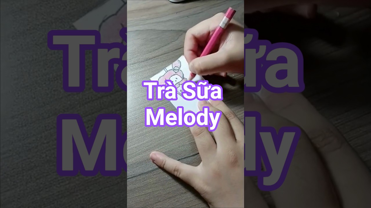 Làm Sticker Trà Sữa Melody Dễ Thương 