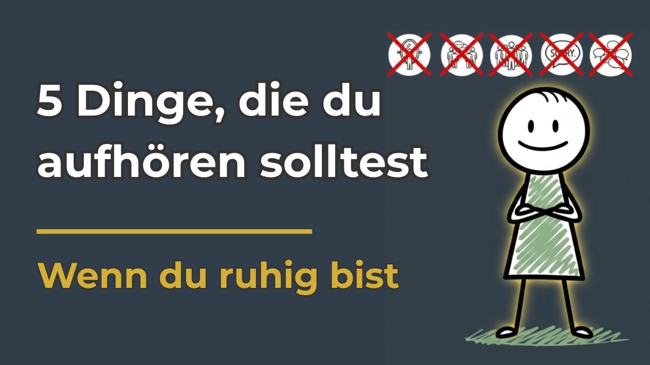 5 Dinge, die introvertierte Menschen sofort aufhören sollten.