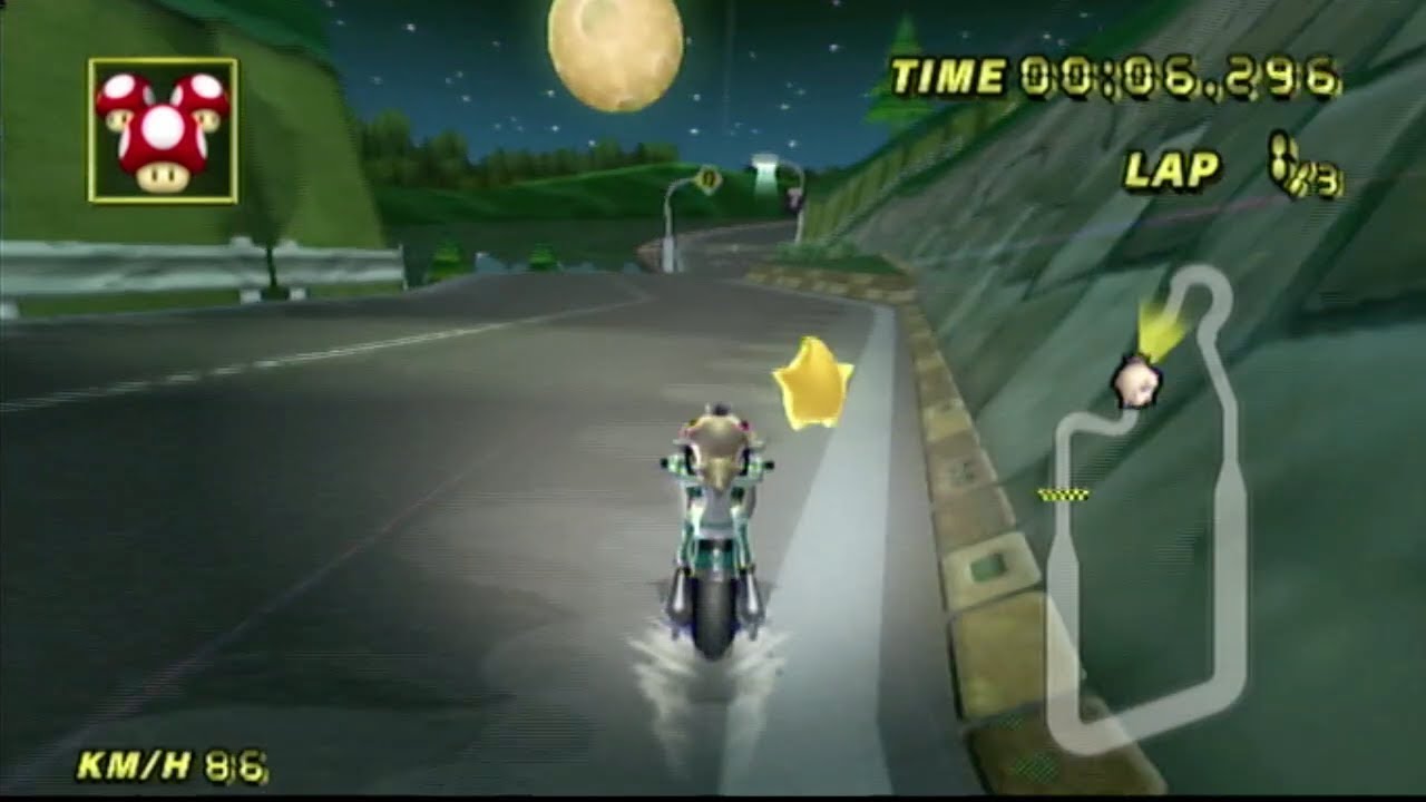 MKWii Moonview Highway But There's No Cars
