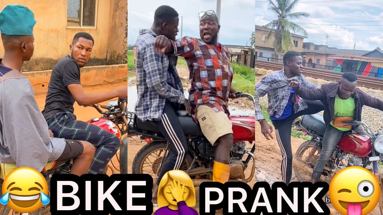 Mr. Dangerous Bike Man Prank 🤪Try Not To Laugh 😂😹 African Funniest Pranks
