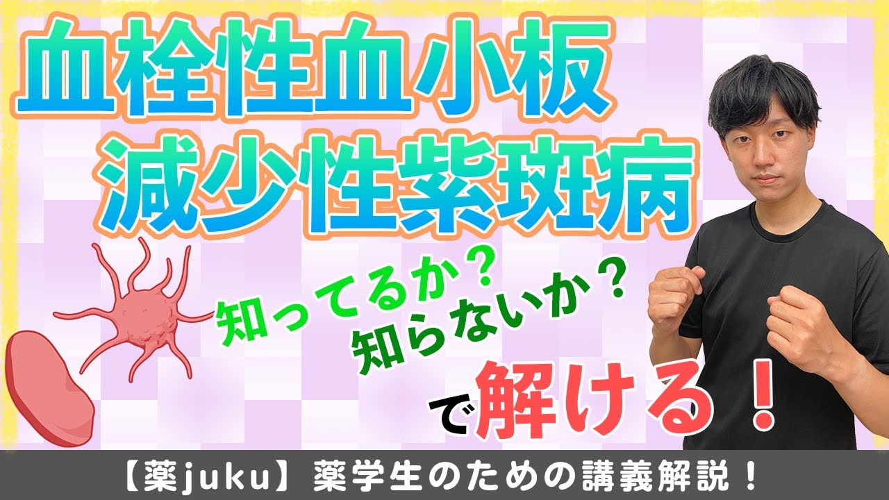 【絶対解ける問題！】TTPの理解は"一次止血"を知っていれば簡単！テスト対策にどうぞ！