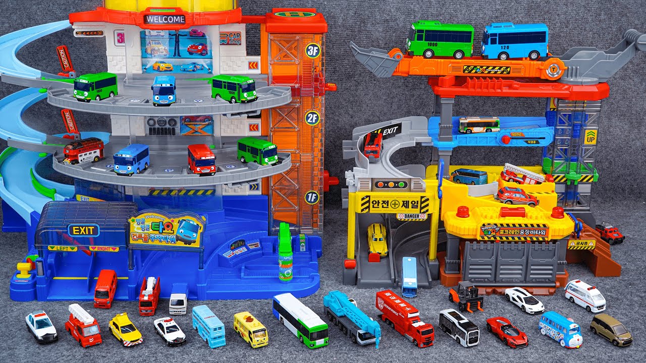 色んな消防車と救急車！はしご消防車が飛び出す!自動変形!Tomica Transformable Fire Truck Collection ASMR Satisfying with Unboxing